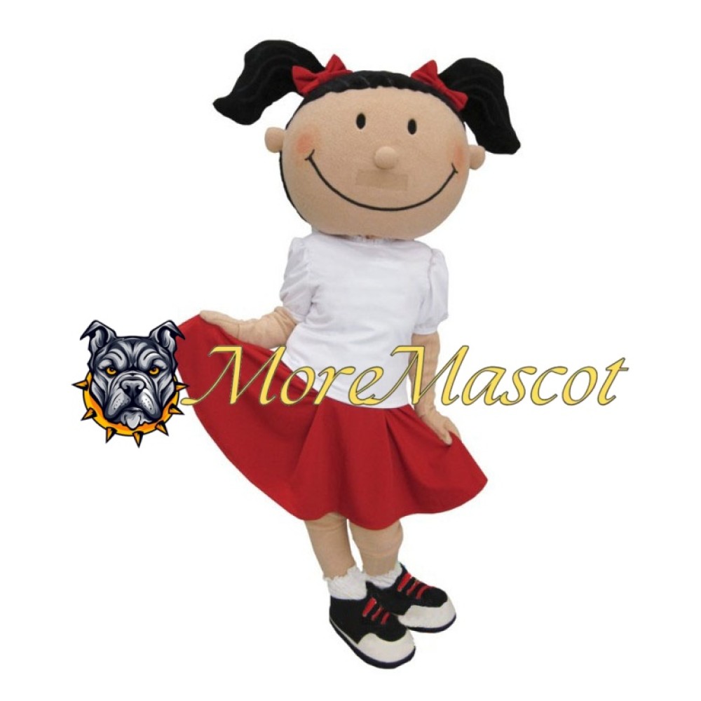 Smile Girl Mascot Costume