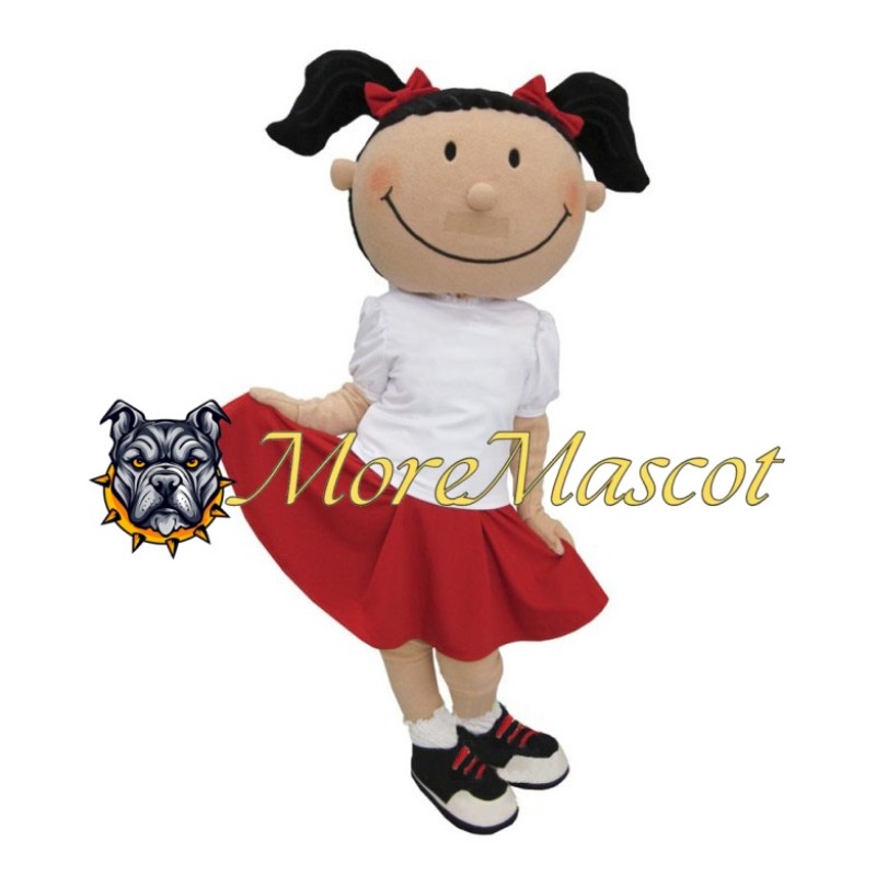 Smile Girl Mascot Costume
