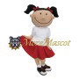 Smile Girl Mascot Costume