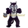 Superb Black Wolf Mascot Costume