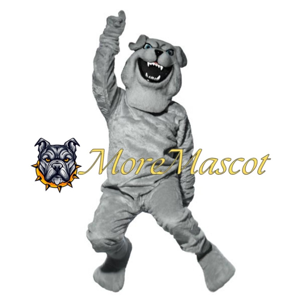 Excited Bulldog Mascot Costume