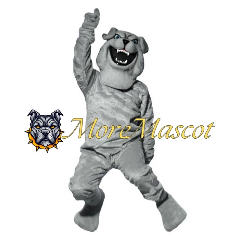 Excited Bulldog Mascot Costume