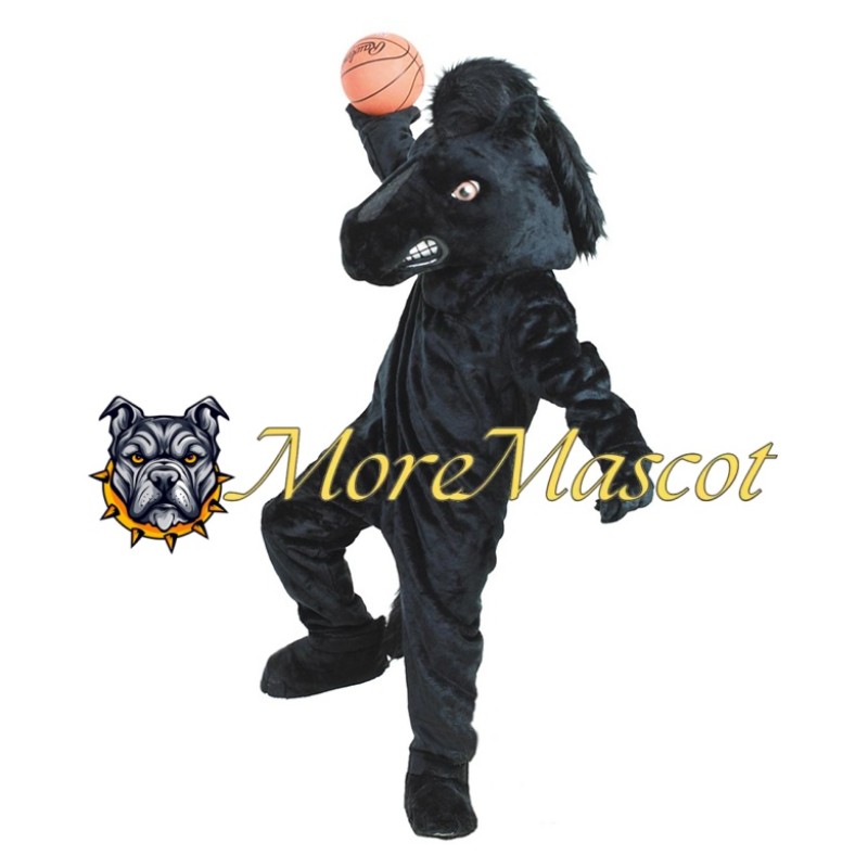 Black Horse Mascot Costume