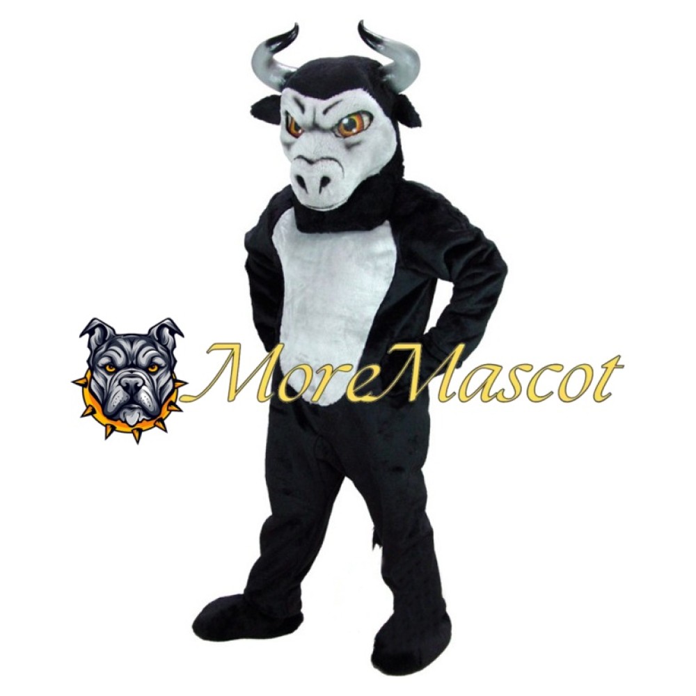 Black Bull Adult Mascot Costume