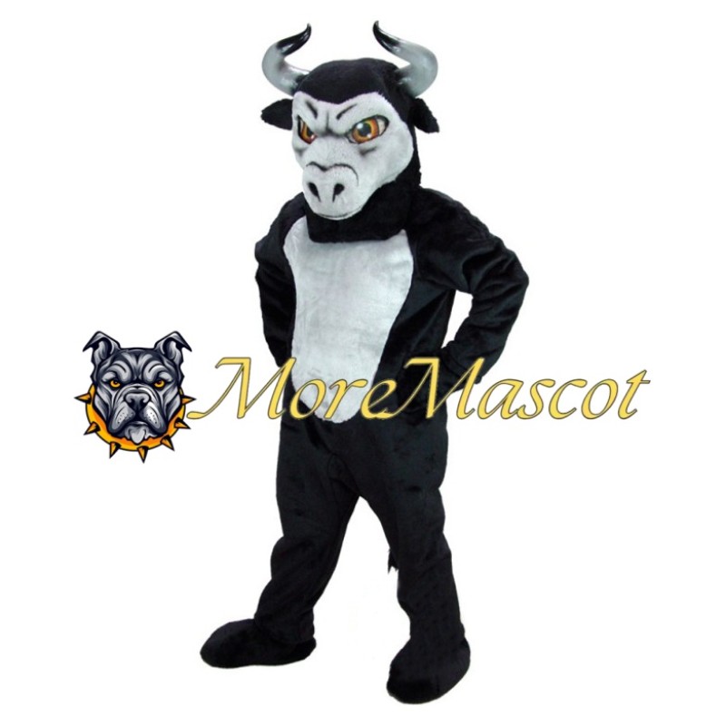 Black Bull Adult Mascot Costume