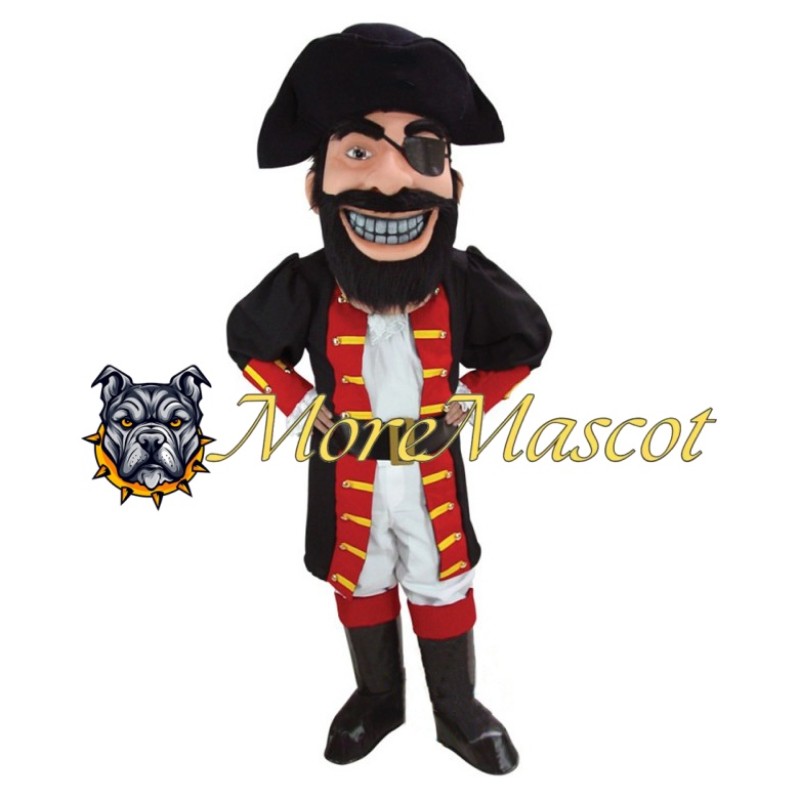 Evil One Eyed Pirate Mascot Costume