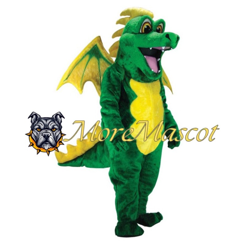 Superb Green Dragon Mascot Costume
