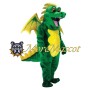 Superb Green Dragon Mascot Costume