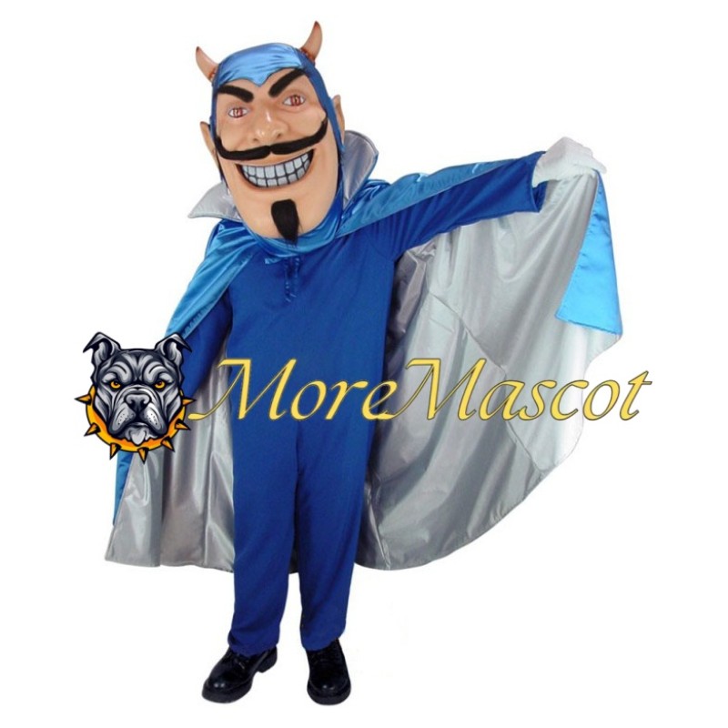 Adult Blue Devil Mascot Costume