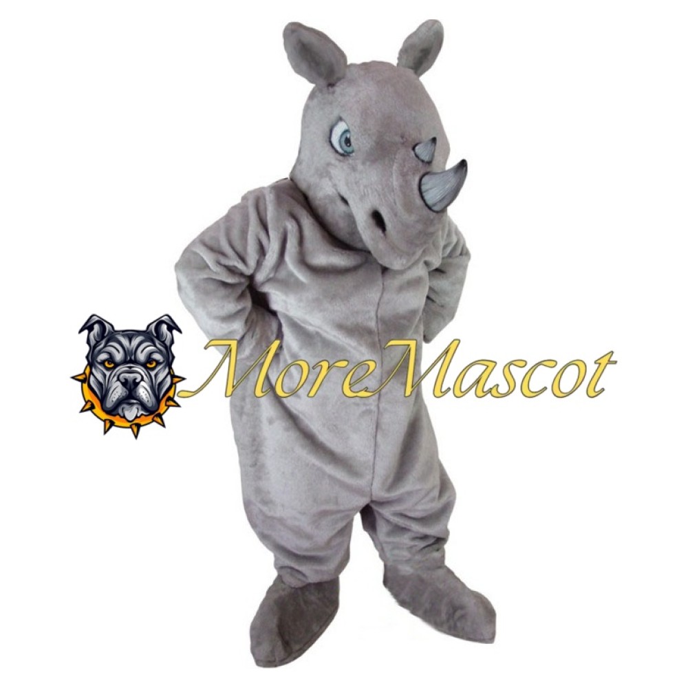Serious Rhino Mascot Costume