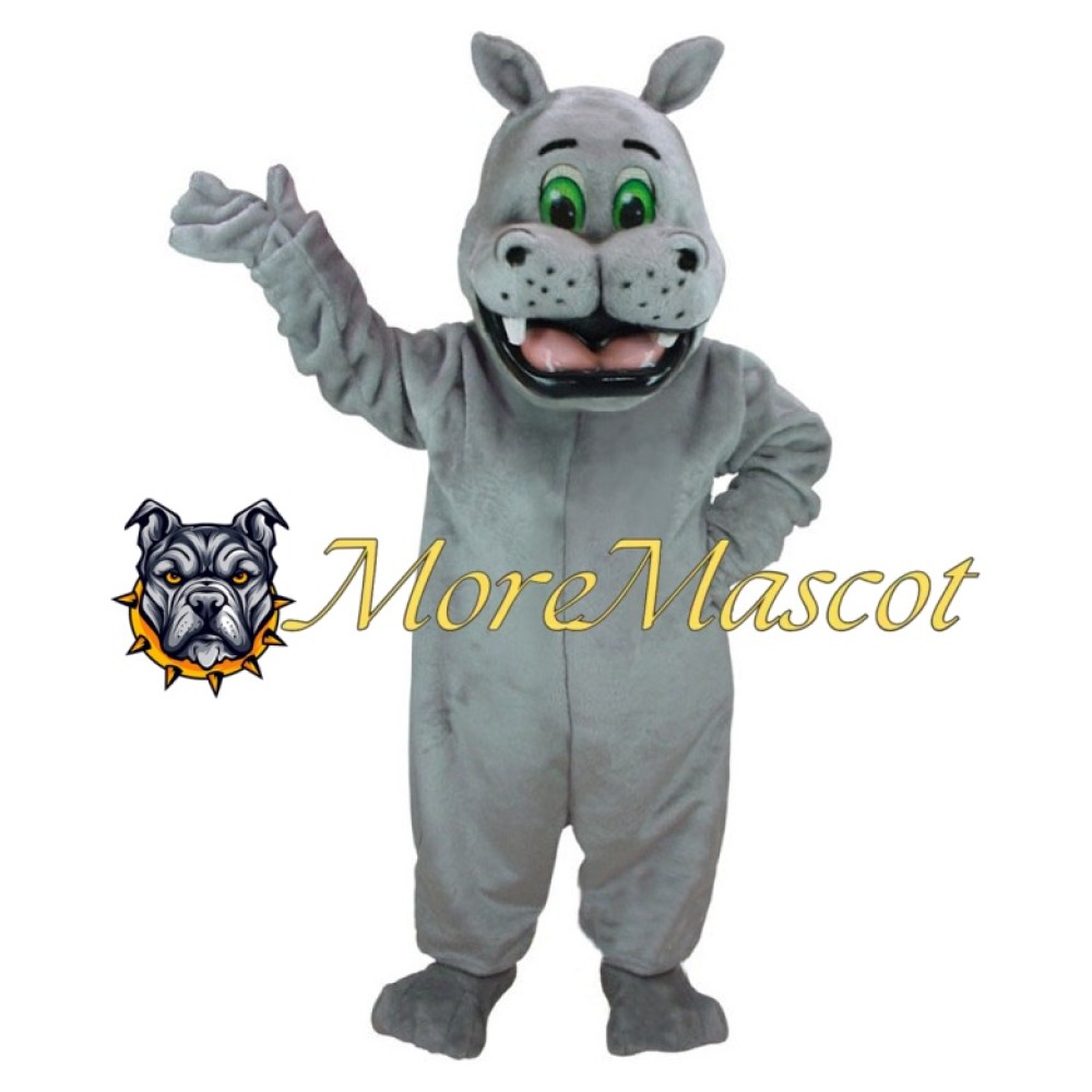 Happy Hippo Mascot Costume