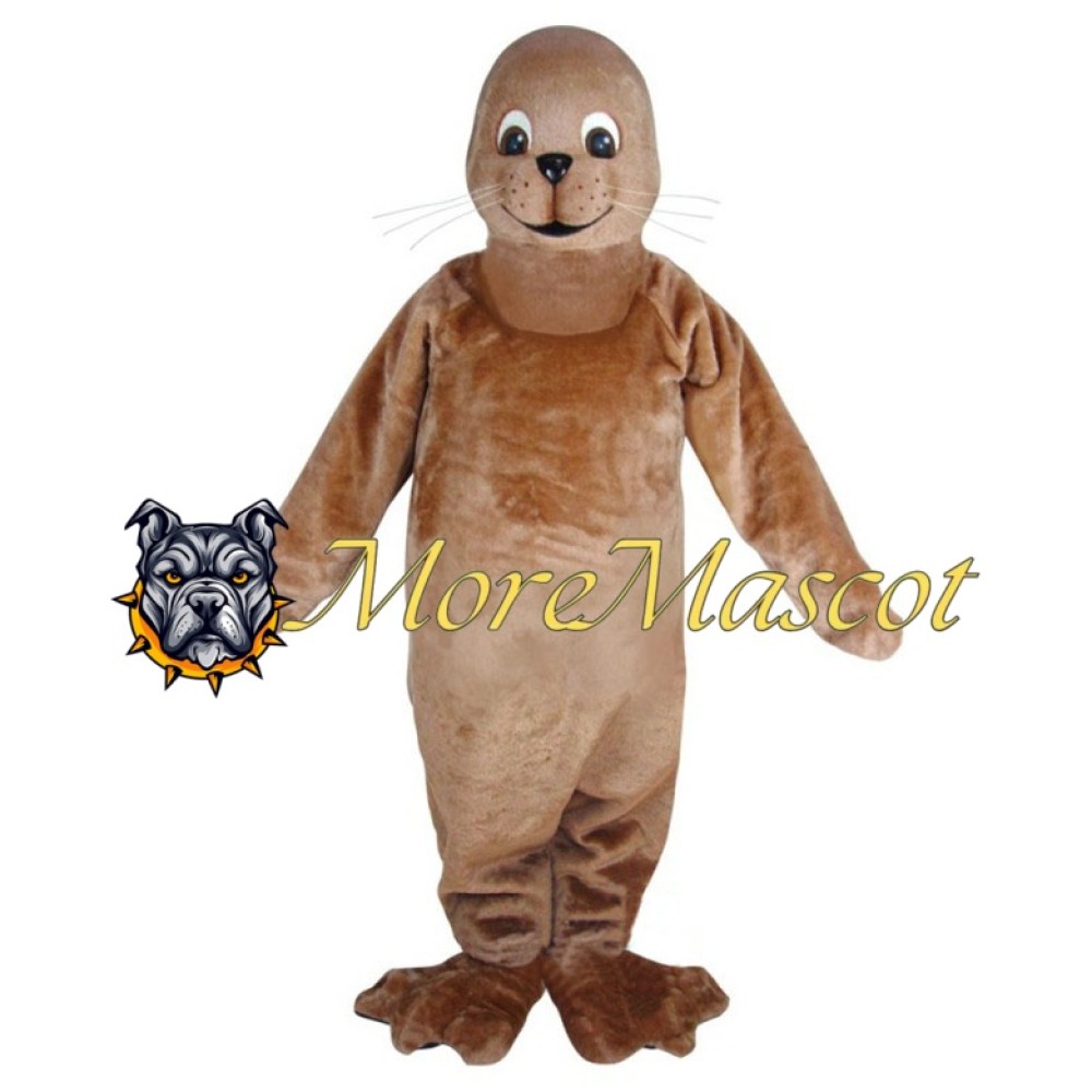 Brown Seal Mascot Costume