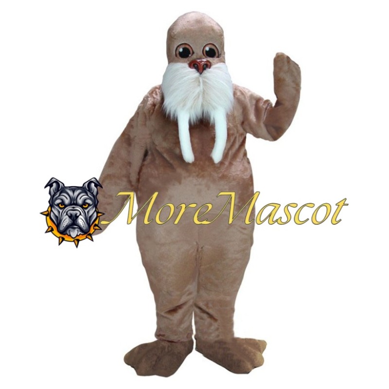 Brown Walrus Mascot Costume