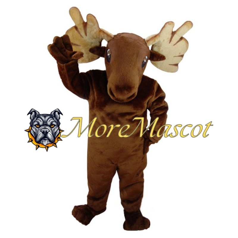 Realistic Moose Mascot Costume