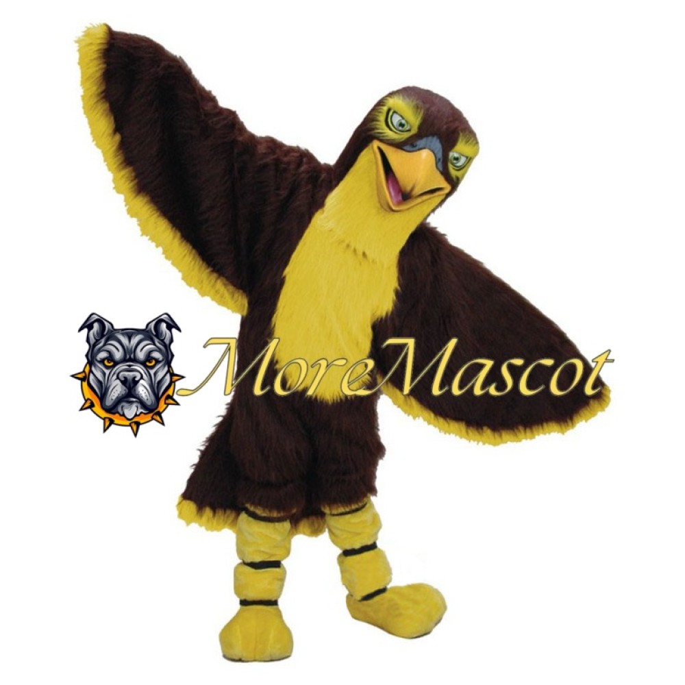 Realistic Brown Eagle Mascot Costume