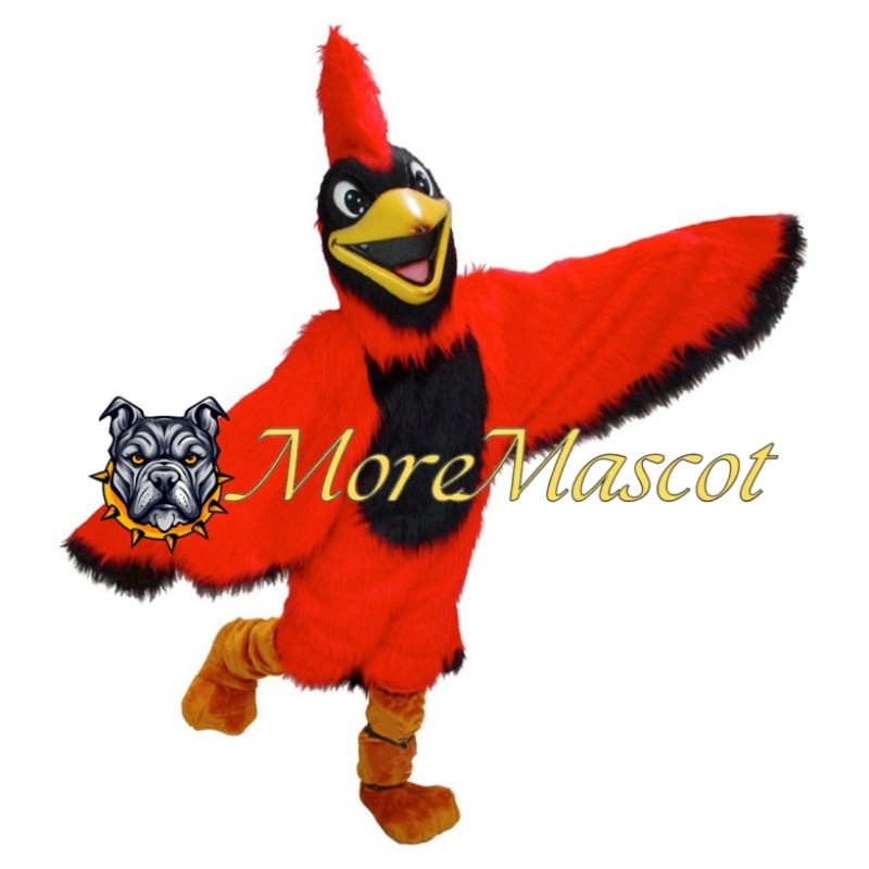 Happy Red Eagle Mascot Costume