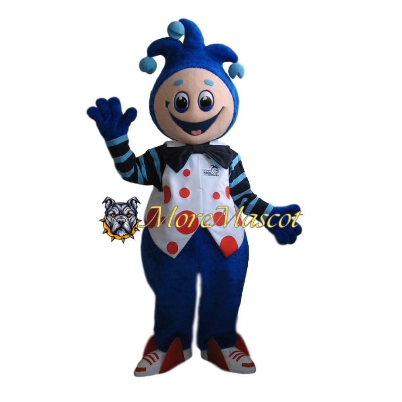 The Blue Clown Mascot Costume