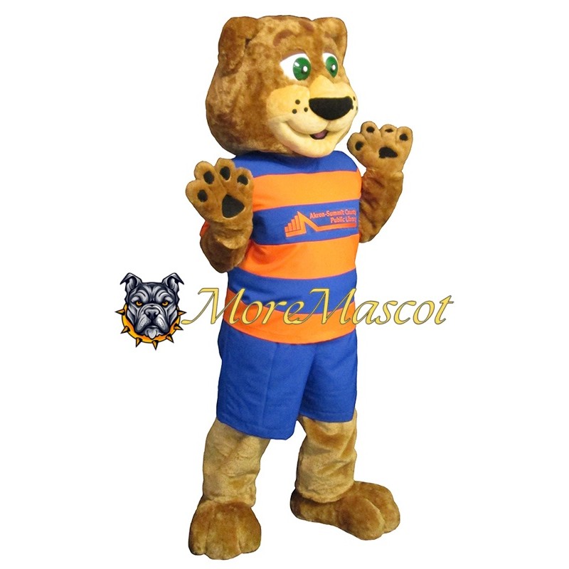 Superb Brown Panther Mascot Costume