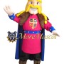 Golden Haired Viking Mascot Costume