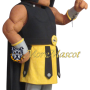 Muscle Black Warrior Mascot Costume