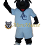 Professional Black Dog Mascot Costume