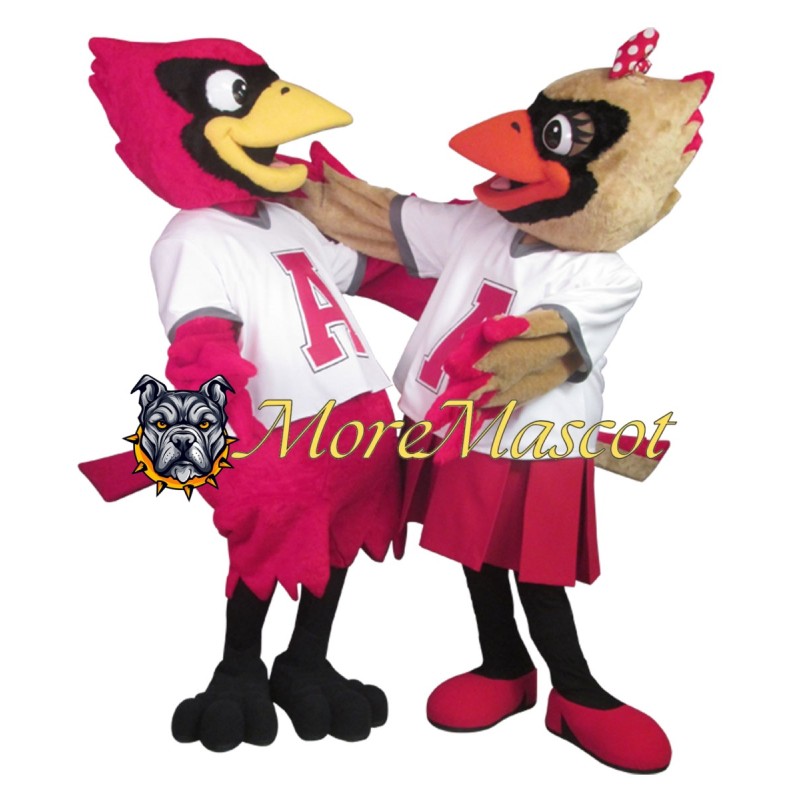 College Pink Eagle Mascot Costume