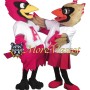 College Pink Eagle Mascot Costume