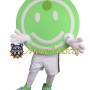 Smiling Face Badge Mascot Costume