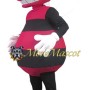 Adult Red Bee Mascot Costume