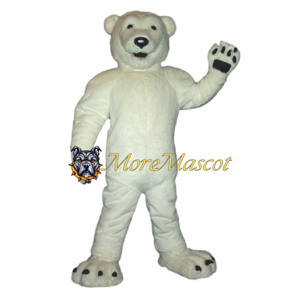 Power Polar Bear Mascot Costume