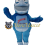 Blue Fish Mascot Costume