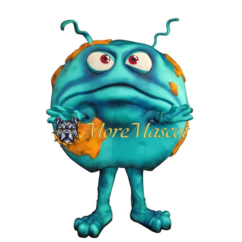 Blue Bacteria Mascot Costume