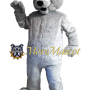 Soft Gray Bear Mascot Costume