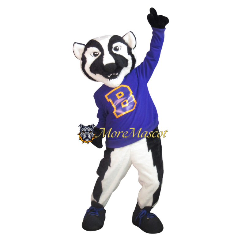 Excited Skunk Mascot Costume