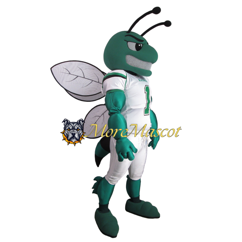 Muscle Green Bee Mascot Costume