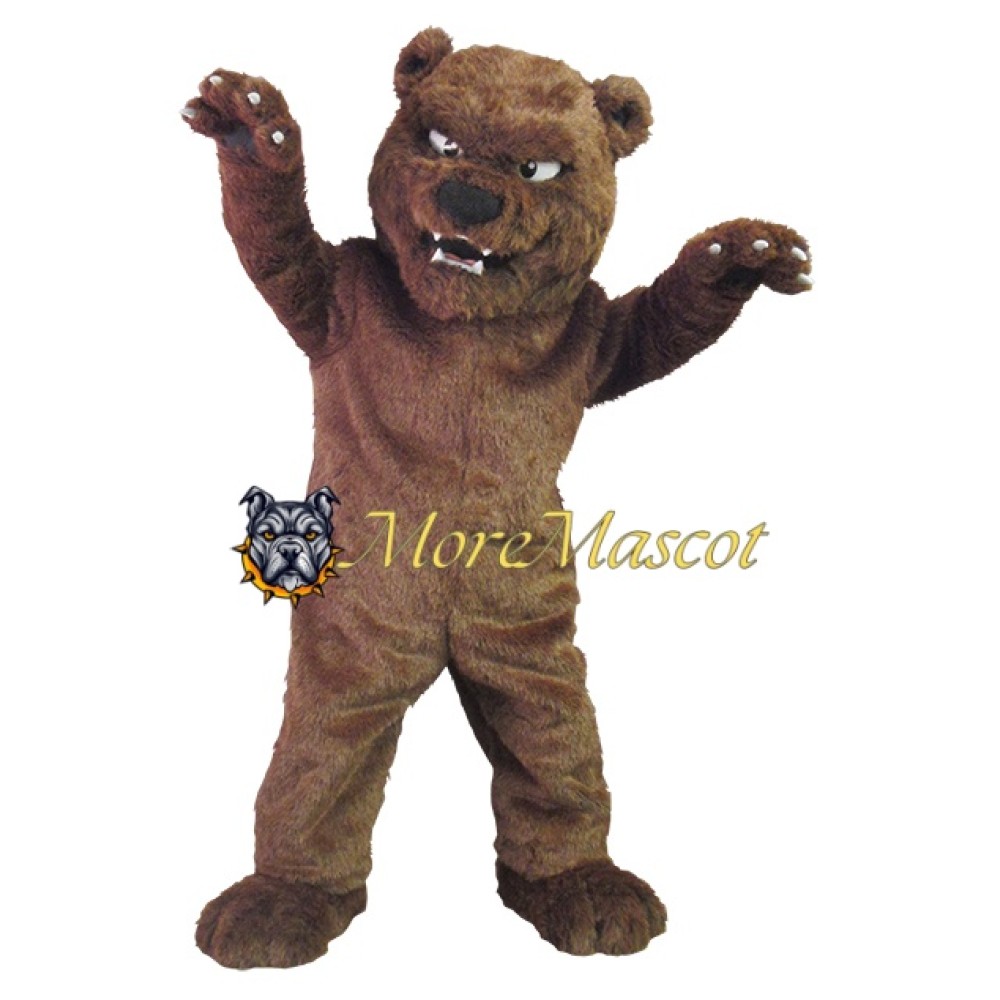 Realistic Fierce Bear Mascot Costume