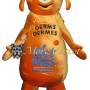 Orange Bacteria Mascot Costume
