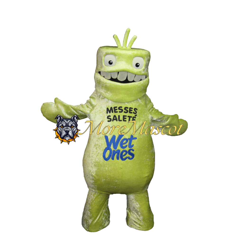Green Bacteria Mascot Costume