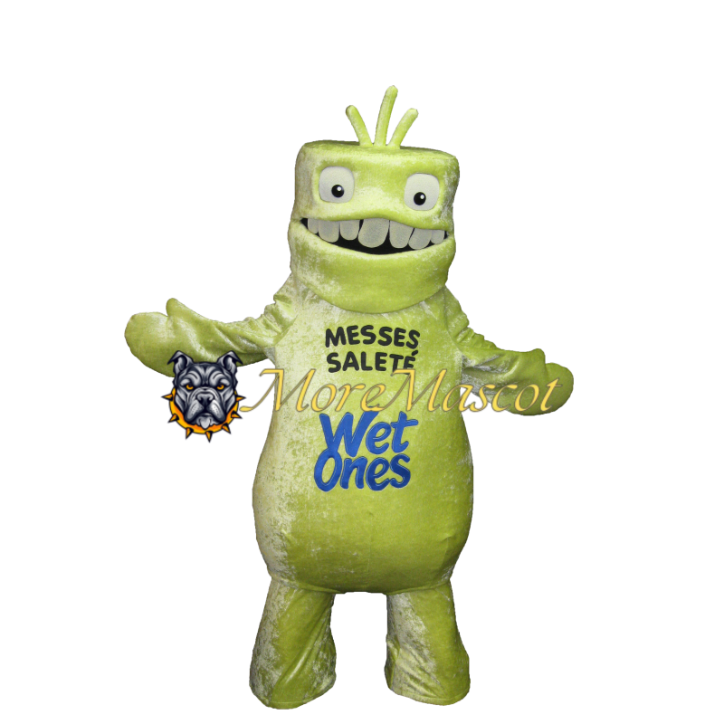 Green Bacteria Mascot Costume