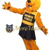 Sport Orange Bulldog Mascot Costume