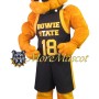 Sport Orange Bulldog Mascot Costume