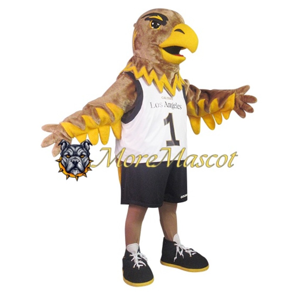 Sport Brown Hawk Mascot Costume