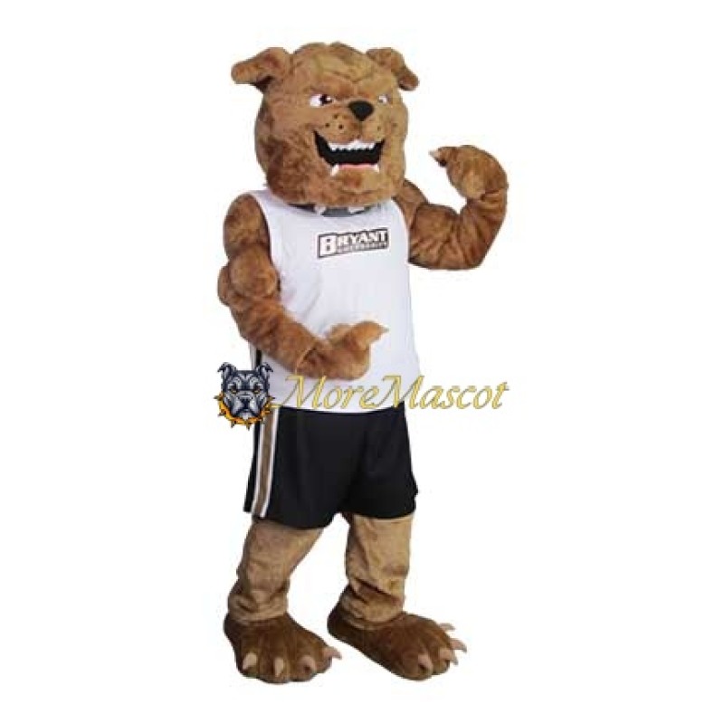 Muscle Sport Bulldog Mascot Costume