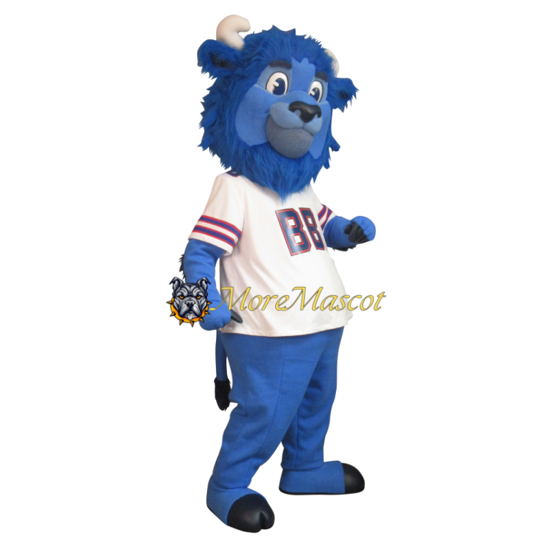 Sport Blue Buffalo Mascot Costume
