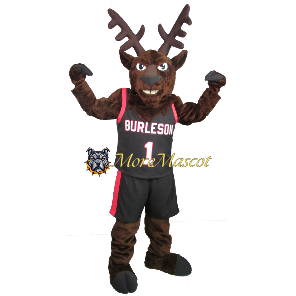 Muscle Sport Reindeer Mascot Costume