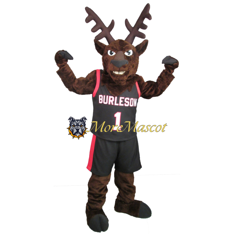Muscle Sport Reindeer Mascot Costume