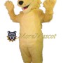 Plush Yellow Wolf Mascot Costume