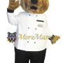 Chef Brown Bear Mascot Costume