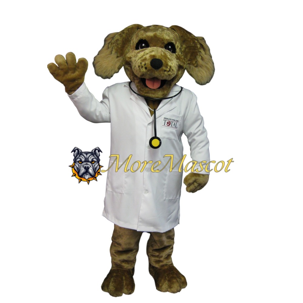Doctor Brown Dog Mascot Costume