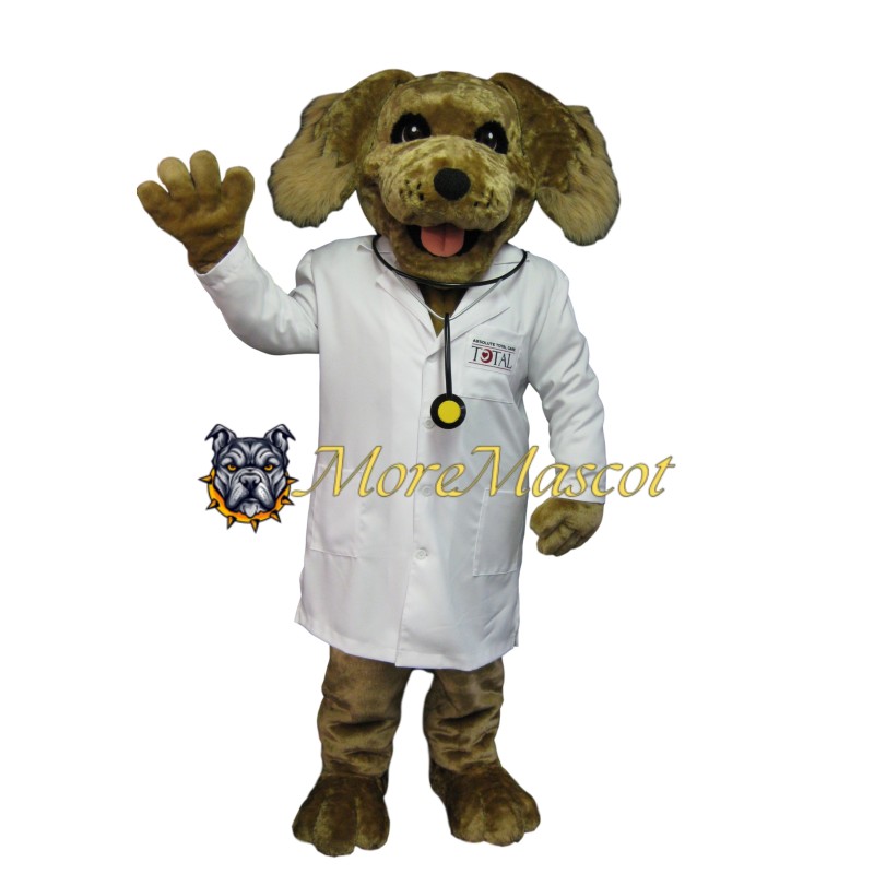 Doctor Brown Dog Mascot Costume